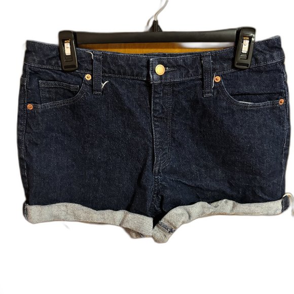 Universal Thread Vintage midi Shorts Size 10/30R Distressed Dark‎ Denim - Picture 1 of 11
